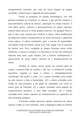 Sociedades na História da Humanidade