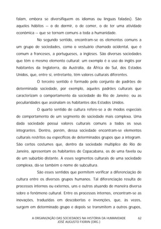 Sociedades na História da Humanidade
