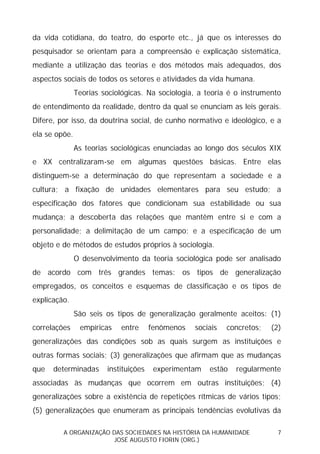 Sociedades na História da Humanidade