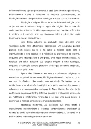 Sociedades na História da Humanidade