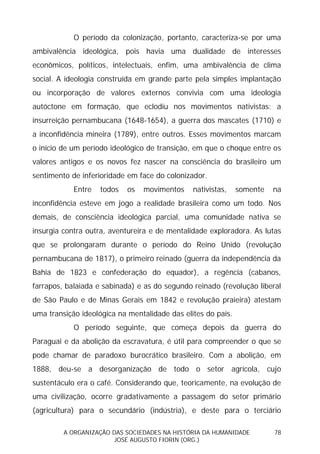 Sociedades na História da Humanidade