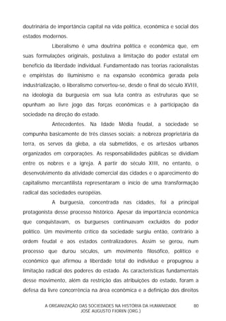 Sociedades na História da Humanidade