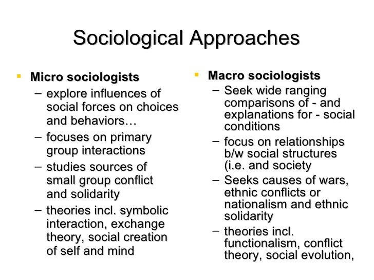 Functionalist Perspective On Society As A Macro