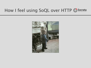 How I feel using SoQL over HTTP
 