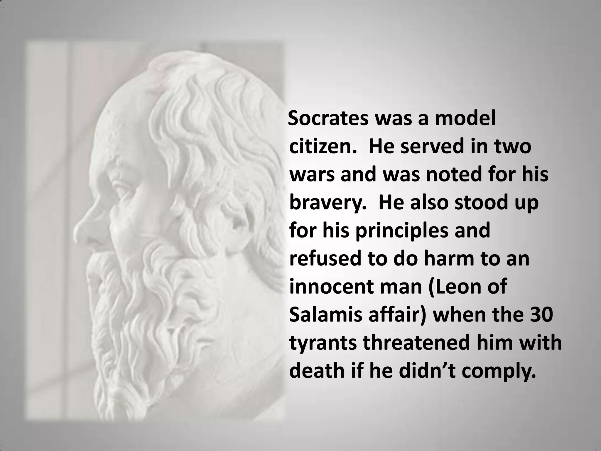  I know nothing except the fact that I know nothing.