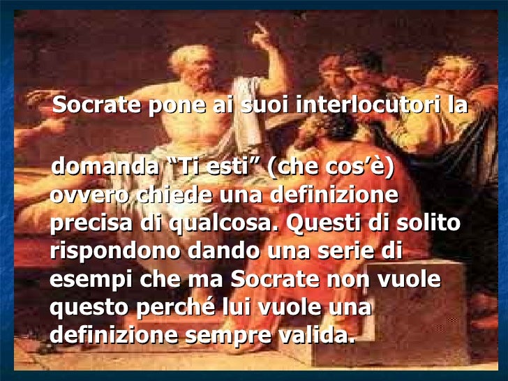 la Filosofia di Socrate