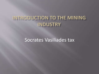 Socrates Vasiliades tax
 
