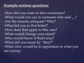 Socratic seminar | PPTX