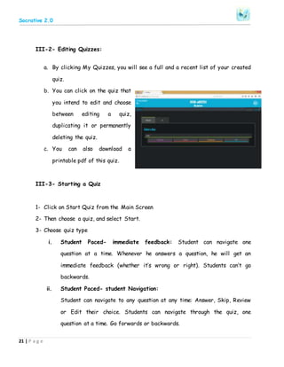 Socrative Exam Socrative tutorial | DOCX