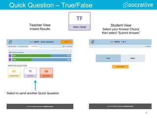 Teacher View
Short Answer Set-up
(Optional: Type a Question to be
displayed for you and your students)
Select how many res...