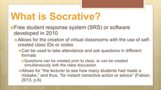 Socrative Cons Socrative in the Classroom | PPTX