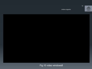 Windows 8
cristina nogueira
11
Fig.10 video windows8
 