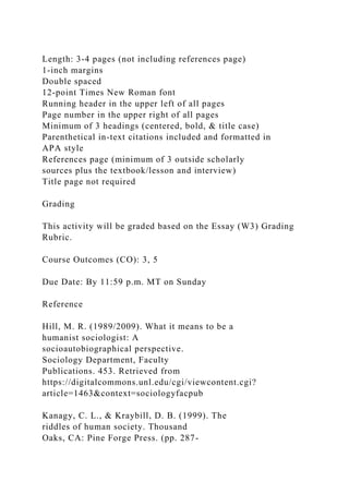SOCS185N-11504 Assignments Week 3 Assignment Socioautob…!.docx