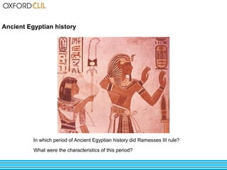 Ancient Egyptian history 
In which period of Ancient Egyptian history did Ramesses III rule? 
What were the characteristics of this period? 
 