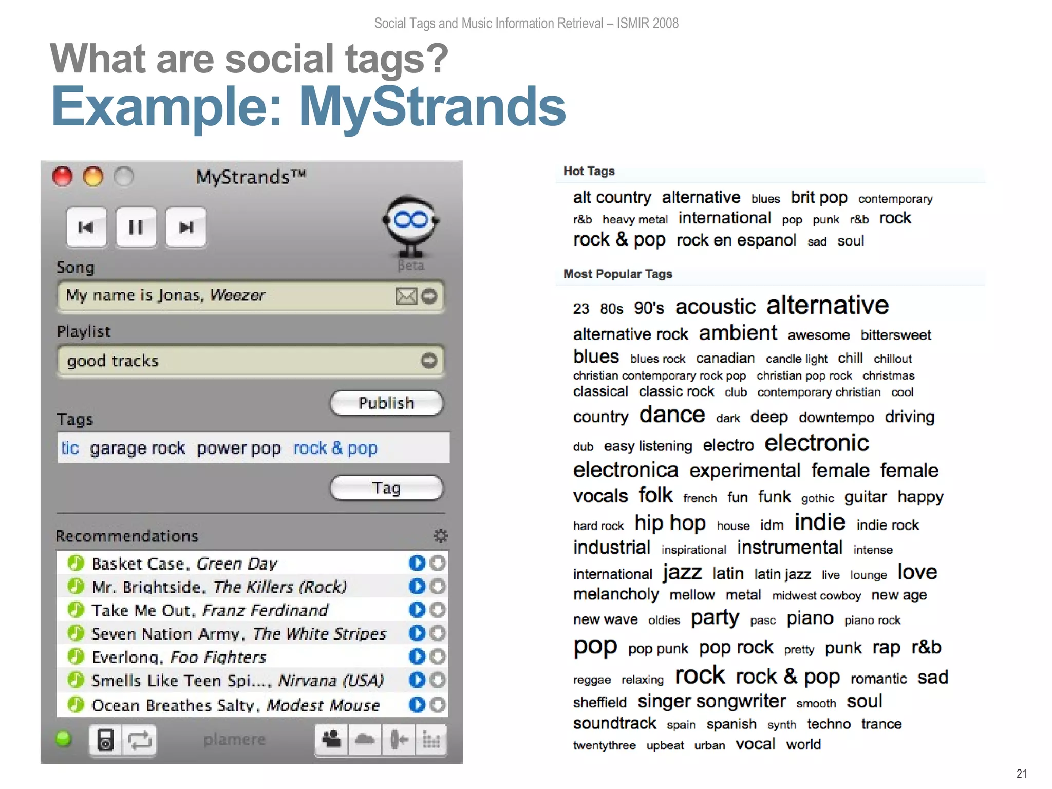 Social Tagging Behavior Social Tags and Music Information Retrieval (Part I) | ODP