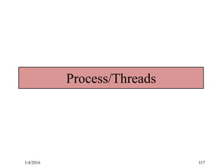 Process/Threads
1/4/2016 117
 