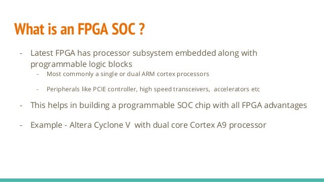 ASIC vs SOC vs FPGA