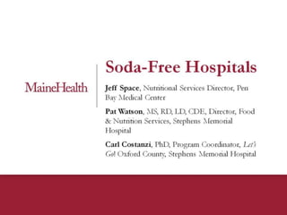 Soda-Free Hospitals