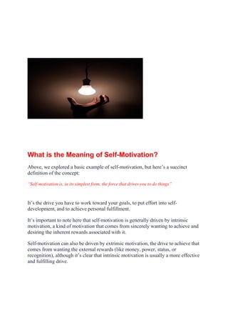 Self-Motivation and Emotional Intelligence
According to emotional intelligence expert Daniel Goleman, self-motivation is a...
