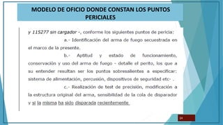 24
MODELO DE OFICIO DONDE CONSTAN LOS PUNTOS
PERICIALES
 