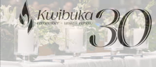 Moment of silence and candle lighting ceremony - Kwibuka 30