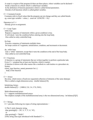 C++ version 1 | PDF | Programming Languages | Computing