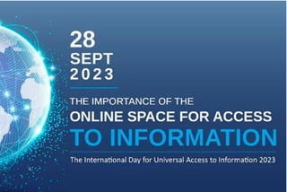 The importance of the online space for access to information