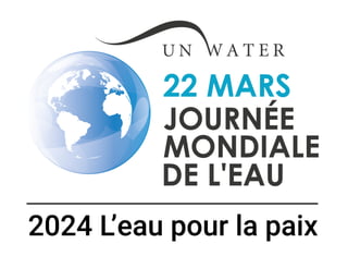 Tirer parti de l'eau pour la paix - Journée mondiale de l'eau 2024; 22 mars.