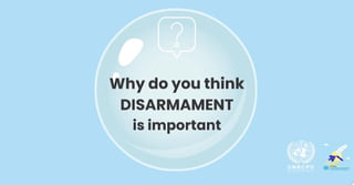Why do you think Disarmament is Important?