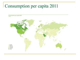 Consumption per capita 2011
 