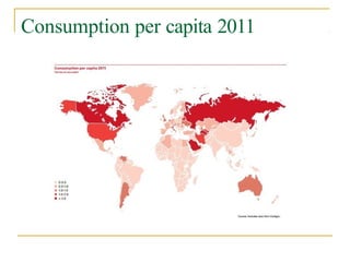 Consumption per capita 2011
 