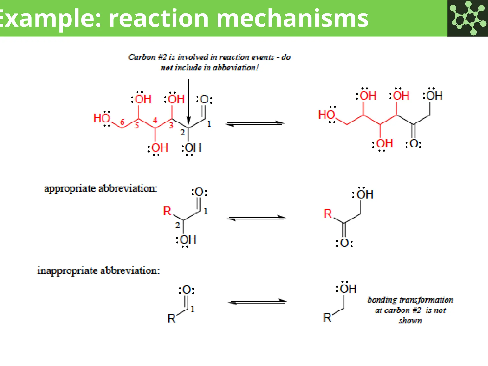 Example: reaction mechanisms
:
:
:
:
:
:
:
:
:
:
:
:
:
:
:
:
: :
: :
:
:
: :
: : : : : :
:
: :
:
: :
 