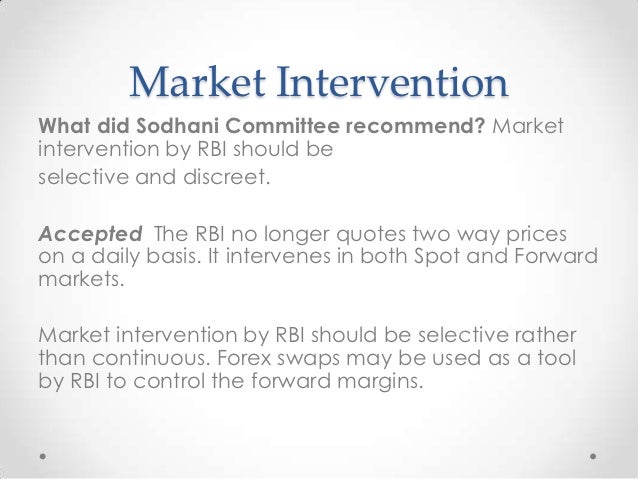 Forex swaps by rbi
