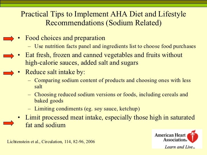 Sodium and the Dietary Guidelines