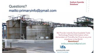 Sodium cyanide-on-site