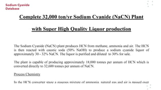 Sodium cyanide-on-site