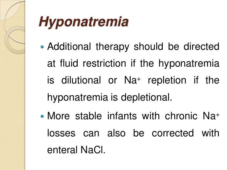 Sodium and Potassium Homeostasis in Neonates