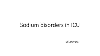 Comprehensive Overview of Sodium Disorders in ICU Patients: Diagnosis ...