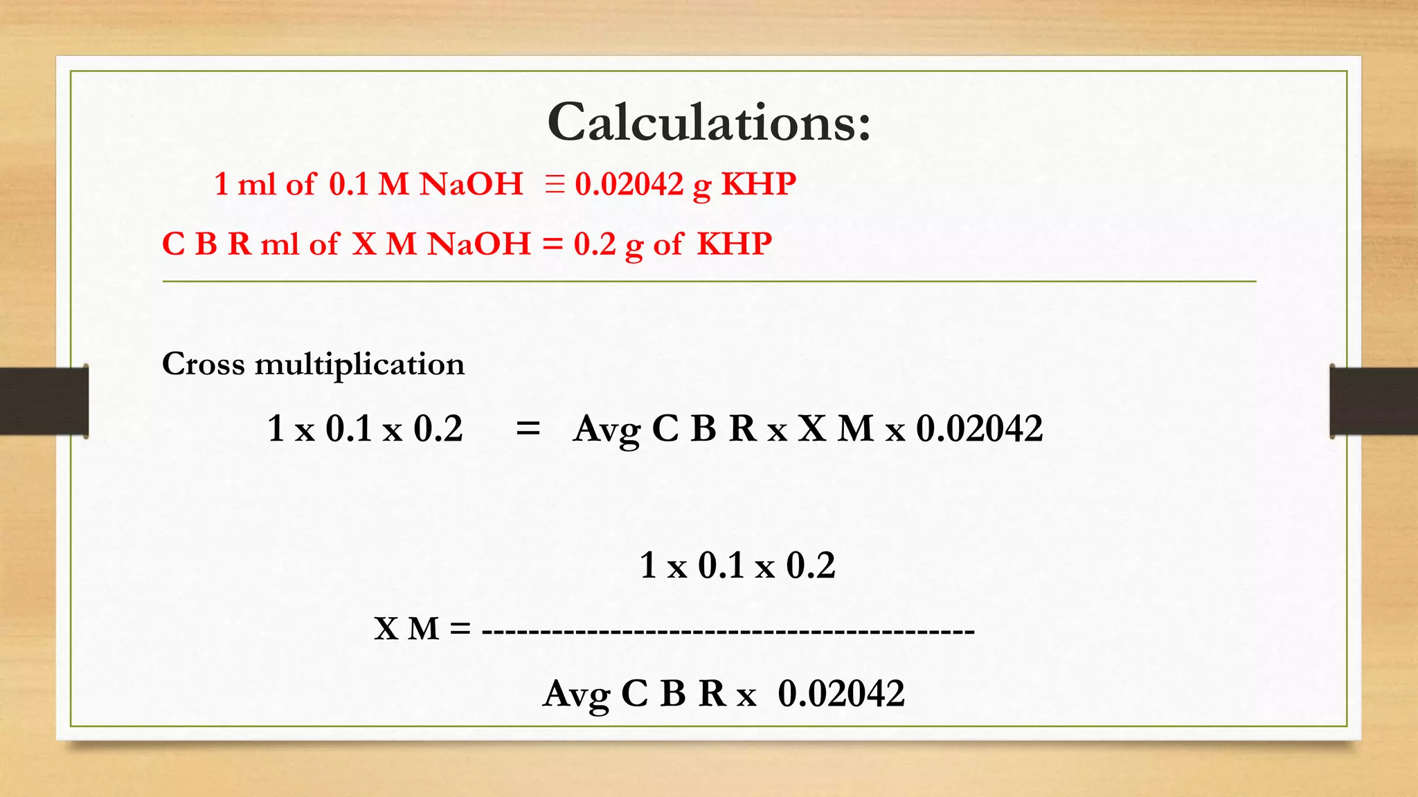 Sodium hydroxide preparation and standardization | PDF