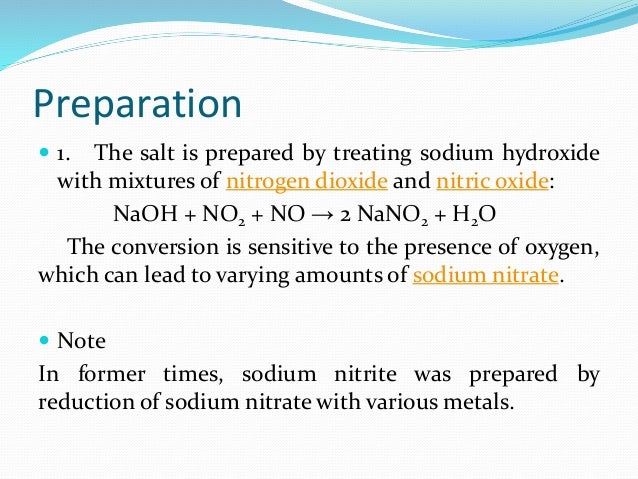 Sodium Nitrite