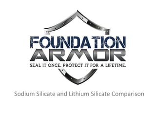 Sodium Silicate and Lithium Silicate Comparison
 