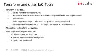 Oracle Cloud deployment with Terraform | PDF