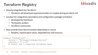 Oracle Cloud deployment with Terraform | PDF