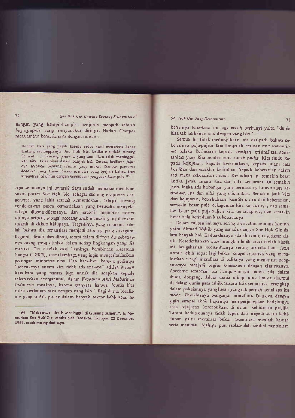 Soe hok gie catatan seorang demonstran 1 Soe hok gie catatan seorang demonstran 1