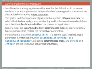 SOEN6441.genericsSOEN6441.genericsSOEN6441.generics | PPT