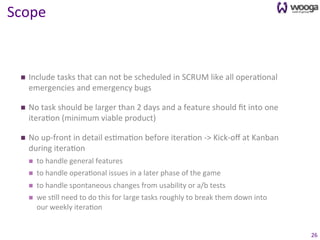 Scrum & Kanban for Social Games
