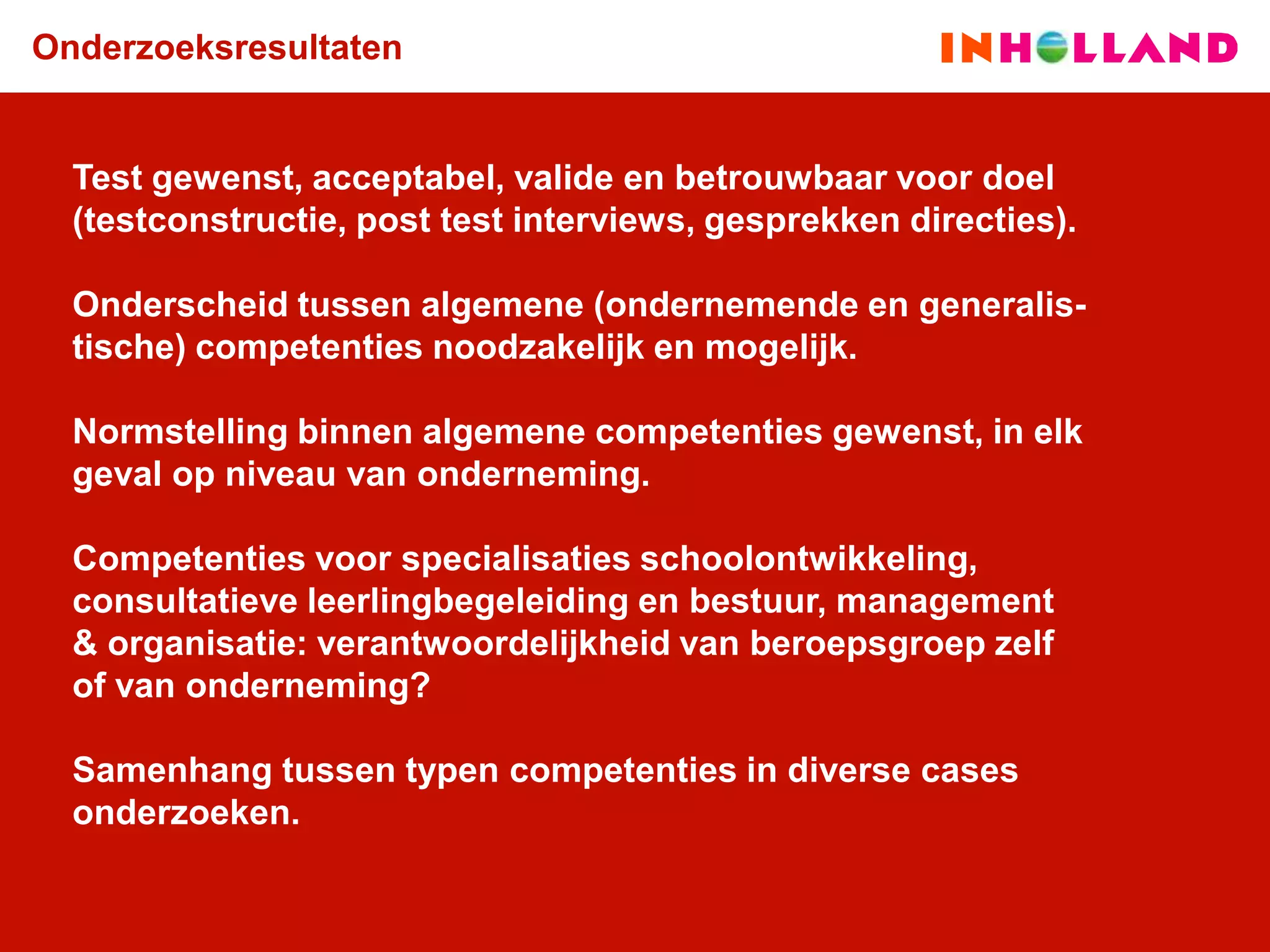 Onderwijsadviseurs; Jongleren met competenties