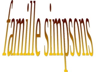 famille simpsons 