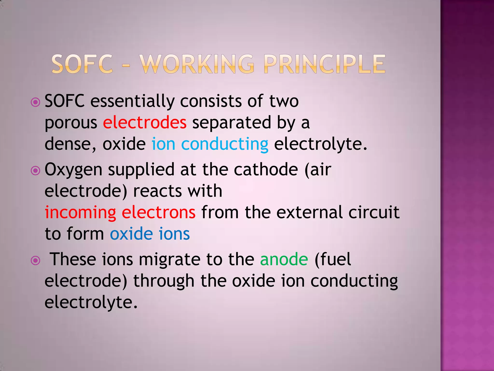 SOLID OXIDE FUEL CELLS | PPTX