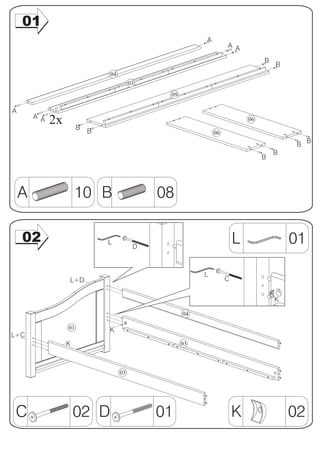 01
                                                          A
                                                                   A A

                                                                                B
                                                                                    B
                                04
                                          03
                                                09

A
        A A
              2x        B
                                                                           06

                            B                                 06
                                                                                             B
                                                                                         B
                                                                                    B
                                                                                B




    A                  10 B                    08

    02                          L
                                           D
                                                                       L                01

                                                          L
                   L+D                                             C


                                                                                    K

                                                     04

                   01           K
L+C
                   K                                 03



                                     03




 C                     02 D                    01                      K                02
 